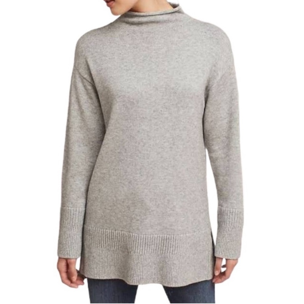 Anthropologie Moth‎ Grey Mock Neck Sweater Size S